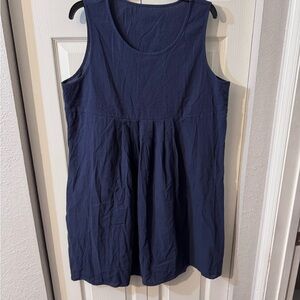 Chic Navy Sleeveless Women's Dress